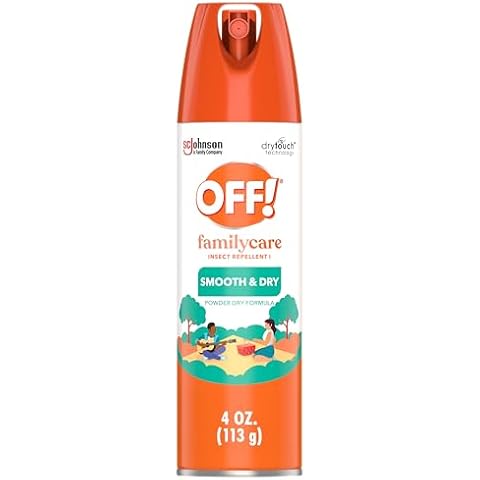 OFF! FamilyCare Insect & Mosquito Repellent Aerosol, Smooth and Dry Formula Bug Spray, Provides Up to 6 Hours of Protection, 4 Oz Cover