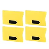 RFID-Sperrhüllen, 10 Stück Diebstahlschutz, Sicher, Störungssicher, Ultradünner RFID-Sperr-ID-Halter für die ID-Karten-Fahrzeugverwaltung (Gelb)