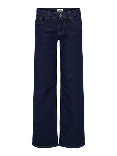 ONLY Onljudy-O LW Wide DNM Rinse Tai966 Noos, Bleu foncé Denim, M