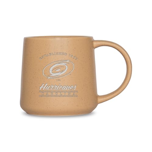 Rico Industries NHL Hockey Carolina Hurricanes Sand 16oz Ceramic Taper Mug