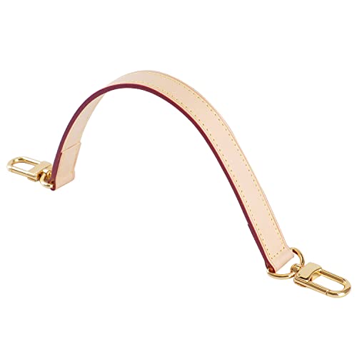Image of Genuine Leather Plain Strap Replacement Top Handle Leather Strap for Handbag (Yellow, 26 in)