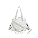 Menolana Pickleball Racket Bag, Large Sports Handbag, Lightweight Large Capacity Tennis Racket Women, White