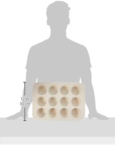 GreenLife 12-Cup Muffin Pan, PFAS-Free Healthy Nonstick Baking Tray, 11.4" x 1.9" x 15.9", Durable Ceramic Bakeware, Cupcakes, Egg Bites, Tarts, Brownies, Pink