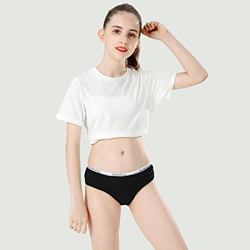 Demifill Teen Girls Underwear Cotton Briefs Soft Panties for Teens Pack of 6 Multipack2