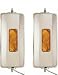 One Pair of 7" x 16" West Coast Mirrors Heated Lights Truck Mirrors