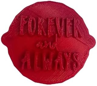Forever and Always, Wedding, Anniversary, Embosser, Cake, Cupcake and Biscuit Stamp for Embossing Fondant Icing