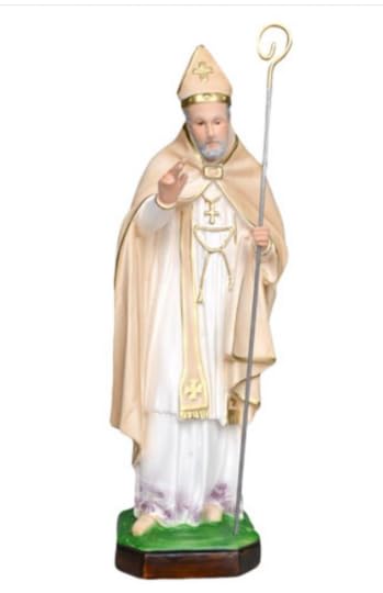 Generico ArteSacraCaravaggio Statua di Sant' Alfonso, cm 45 (17,71 inches) in resina decorata a mano di produzione artigianale italiana
