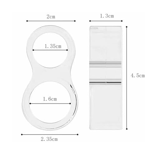 Anneau anti-collision transparent pour poignée de porte et protection de meuble ronde