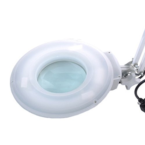 Genmine Tabletop Magnifying Desk Lamp 10X Led Magnifier Table Lamp Magnifying Glass Lens Diopter Adjustable Arm Folding Desktop Lighting Led Magnifier Lamp Light 110V thumb #3