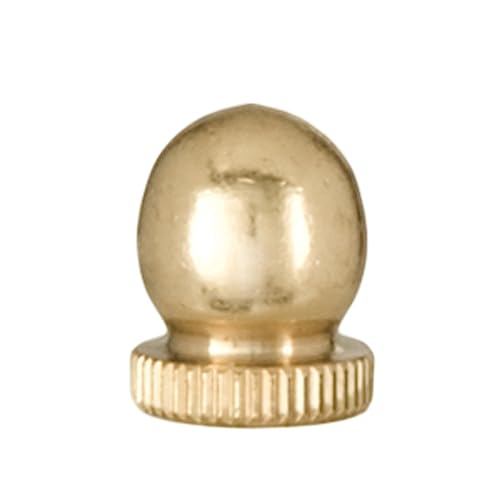 Image of B&P Lamp Small, Antique Brass Knob Finial, 1 /4-27F