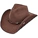 Produktbild Stetson Unisex-Erwachsene Roxbury formbarer Cowboyhut aus Leder Cowboy-Hut, Mokka, X-Large