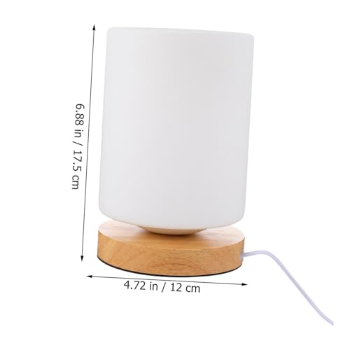 Lámpara de noche de mesa Sewroro LED en forma de cilindro miniatura 2