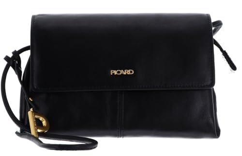 Sac à épaule Picard Whisper noir, finition premium raffinée