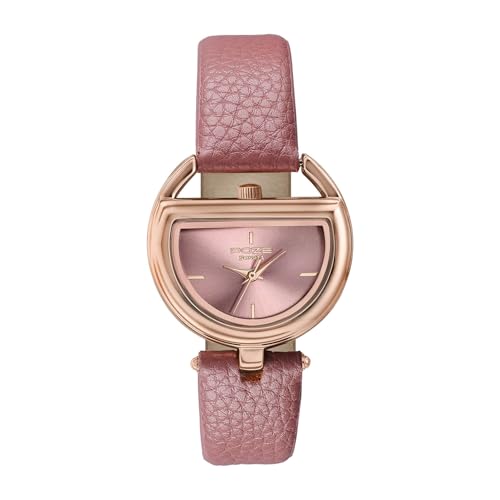 Image of Sonata Poze 8 Quartz Analog with Pink Dial Pink PU Leather Strap Watch for Women - SP80159WL01W