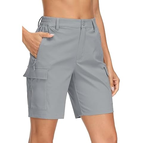 MAGCOMSEN Women's Quick Dry Cargo Shorts Cover