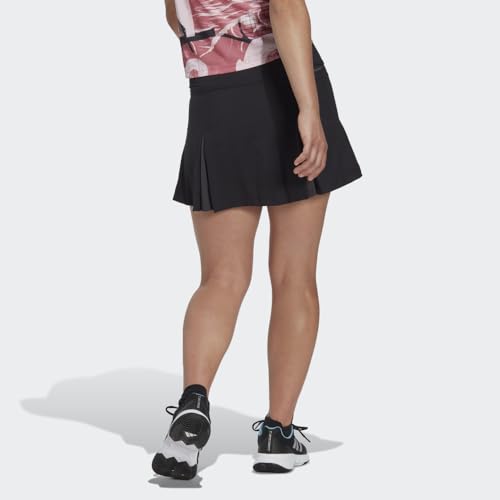 adidas Saia de tênis plissada feminina Club, Preto, Small