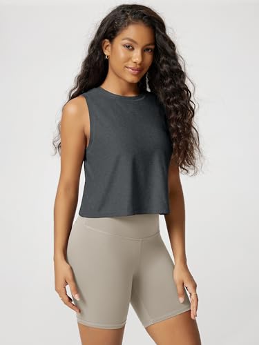 Image of ODODOS Women's Performance Tank Ultra Soft odSTRATUM Tech Sleeveless Tee Shirts High Crew Neck Pullover Top