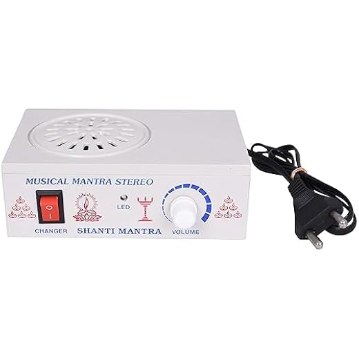 35 in 1 ABS Plastic Gayatri Mantra Machine Prayer Plug Devic