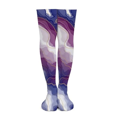 Women Girls Fashion Non Skid Dress Socks Knee-High Novelty Socks4