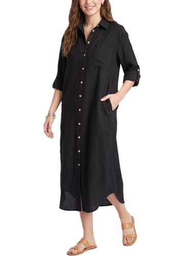 Image of Kuraki Women's Casual Print Button Front Maxi Shirt Dress