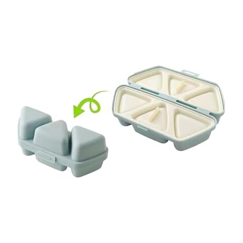 ZHU YU CHUN Multi-Functional Rice Ball Mold 6-in-1 Sushi Bento Box Air Pressure Rice Ball Non-Stick Making Tools, Rice Ball And Sushi Mold Making And Storage（Blue） Cover