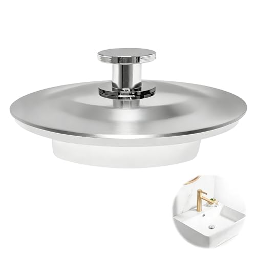 Tapón de Drenaje Universal, Tapón de Drenaje Lavabo, Tapons Bañera Universal, Tapóns de Fregadero de 42-44 MM, Fácil Agarre para Lavabo y Bañer Cocinas y Baños, Sellado Sin Fugas