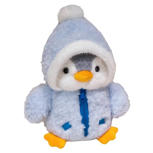 Pingouin en peluche bleu ciel, cadeau d'anniversaire idéal