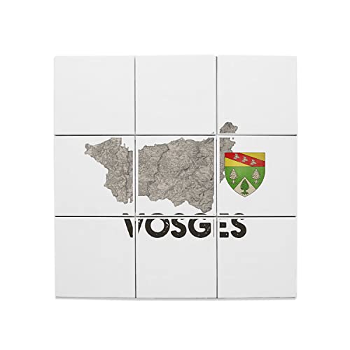 Carreaux Céramique Vosges Epinal lot de 9 fresque murale 45cm