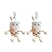 URFEDA Portachiavi Carino Perla Tazza di Tè Al Latte, Portachiavi Tè Al Latte Perla Portachiavi Auto Mini Portachiavi Peluche Portachiavi Portachiavi Decor Cartoon Portachiavi Borsa Pendente
