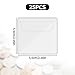 25pcs Single Pocket Coin Sleeves, Clear Plastic Coin Holders Protective Pages Small Pouches Wrappers Protectors Supplies for All Currency Bills Collectors