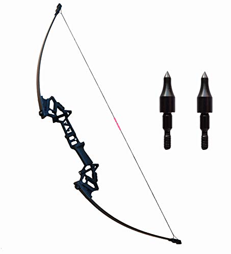 Erewa Pack Of 24 Black Screw-In Archery Field Points Arrow For Target Practice Shooting,100 Grain Each #TOP2