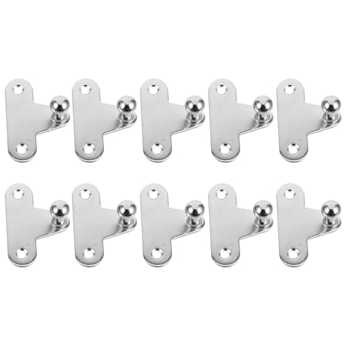 WATIIFUFU 10pcs Gas Strut Mounting Brackets Kit Hydraulic Lift Support Accessories for Cabinet Doors Gas Spring Mounts Lid Support Struts Brackets for Home Improvement