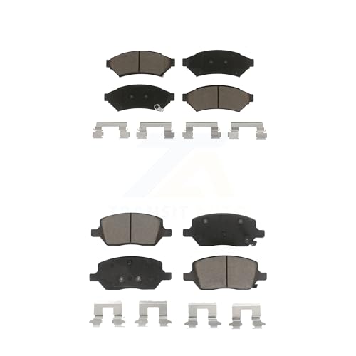 CMX Front Rear Ceramic Brake Pads Kit Replacement For Chevrolet