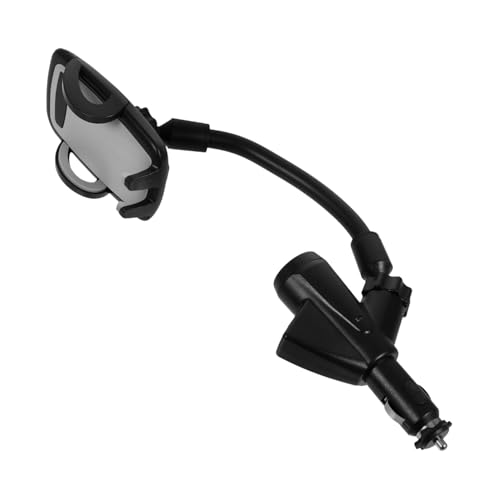 Soporte para Teléfono Móvil Cargador de Coche Doble USB LIGIGWASH de Plástico Negro Automóvil