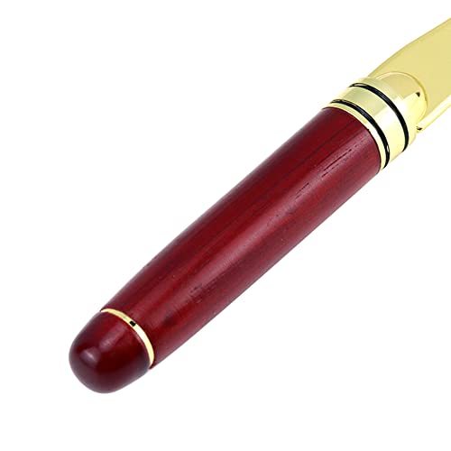 Hevstil Metal Letter Opener, Metal Letter Opener Envelope Slitter Paper Plated Envelope Opener Hand Envelope Slitter Desks Office Letter Opener Rosewood Women Men Home Office(Red,Gold) #TOP4