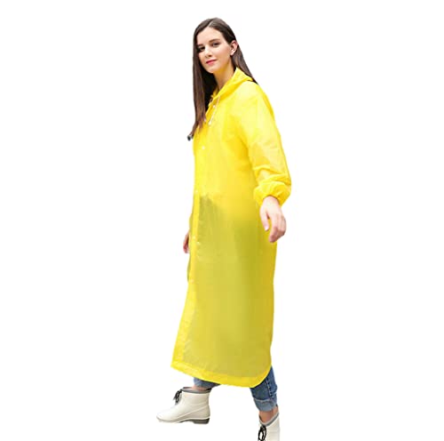 Manteau de pluie transparent réutilisable long contre les vêtements mouillés en extérieur
