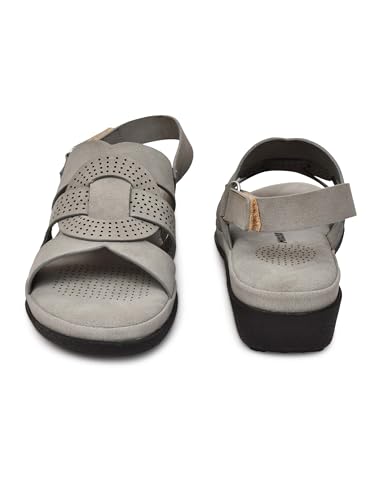 Image of Moshun Women's Criss Cross Matte Finish Flat Sandals | Comfortable Orthopedic Diabetic-Friendly Memory Foam Footbed | Anti-Skid TPR Sole Casual Slip-On Flats for Ladies Dailywear Comfort