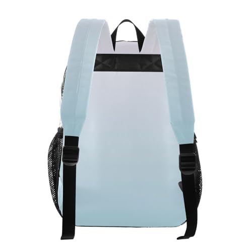 Travel Clear Bags for Women Kids Backpack Boys Girls See through Approved Bag Magnolia Light Blue Gradient3