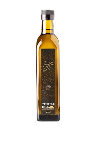Truffle Hill - Truffle Oil (500ml), Cold Pressed Extra Virgin Olive Oil Infused With Black Périgord Truffle, Keto, Paleo, Vegan, Vegetarian, Low Fat, Sugar & Sodium