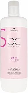 Schwarzkopf Professional Bonacure Color Freeze Ph 4.5 Micellar Sulfate Free Shampoo, Fresh, 1000 ml
