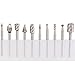 SPTA 10Pc HSS Router Carbide Engraving Bits & 10Pcs Router Bit 1/8