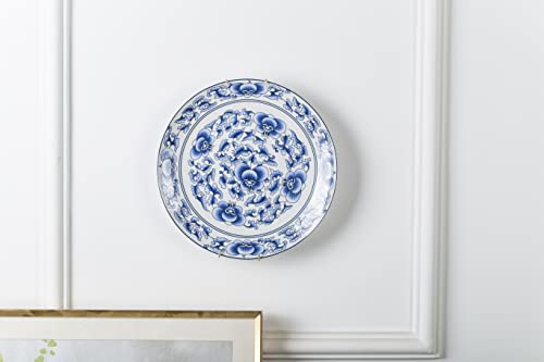 Jdzjybqx GP004 Ceramic Plates Wall Art Decoration Blue And White Color Floral Designs thumb #3