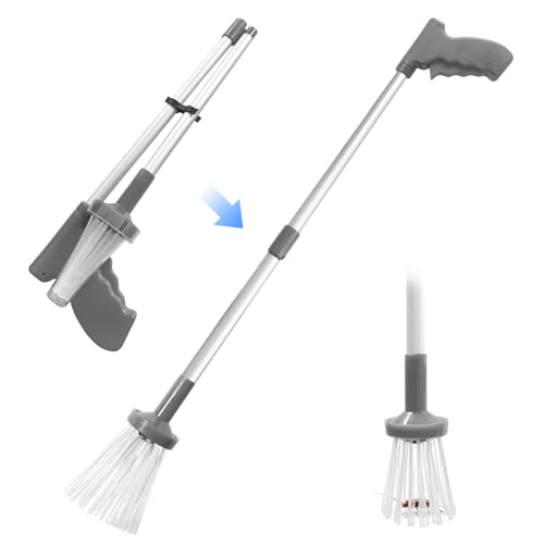 Jiaoshou Pan Attrape Araignée à Long Manche, Attrape Insecte Pliable en Alliage d'Aluminium,...