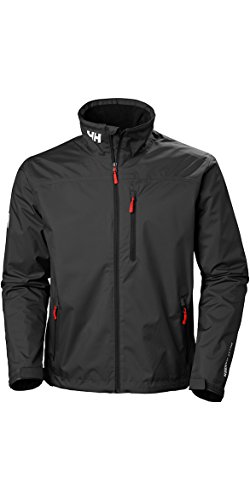 Image of Helly-Hansen mens Crew Midlayer Fleece Lined Waterproof Windproof Rain Jacket