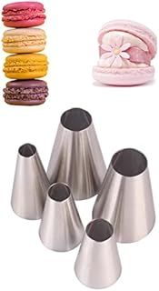 Large Round Icing Tips,Macaron Piping Tips,Round Decorating Tips for Frosting Filling Cake Cupcake Cookies Dessert Cream