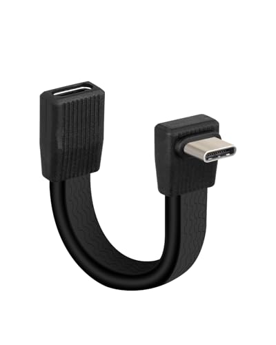 YANBORONSN 80Gbps Short USB 4 Flat Extension Cable,3.1 USB C