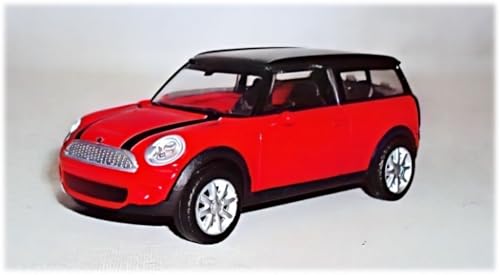 RASTAR 37300 1/43 Mini Die Cast Metal Toy Car - Officially Licensed Mini Clubman Die-Cast Model Car for Play and Display - Ideal Gift for Kids - Red