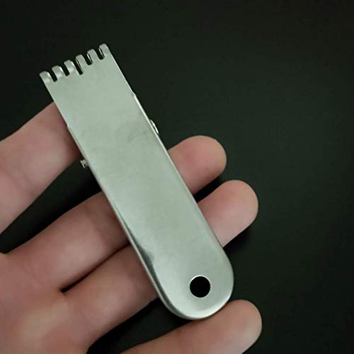 Clipe de gancho, ferramenta de pesca de aço inoxidável para isca de minhoca de sangue, grampo de gan