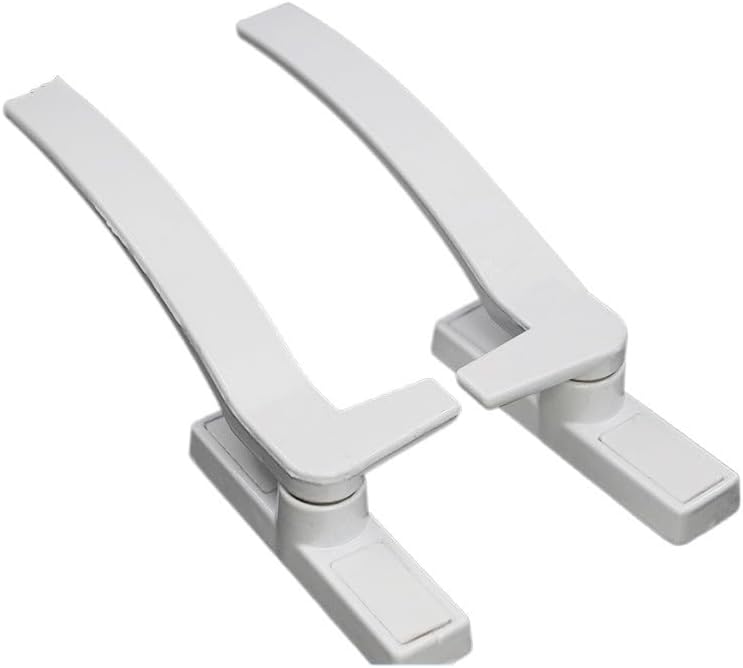 window handle， 1 Pair White Replacement Window Handles Hand Zinc Alloy Hardware Door Handle
