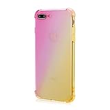 💐 Este moda estuche a prueba de golpes y a prueba de caídas de【Motorola Moto G8 Play】de gradiente se encuentra en un buen empaque, tiene una forma muy única y linda, es un buen regalo para su familia, niños y amigos.